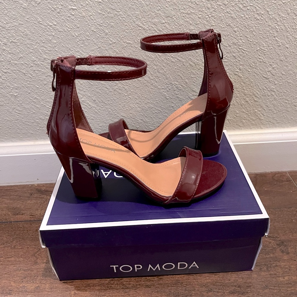 Burgundy heels